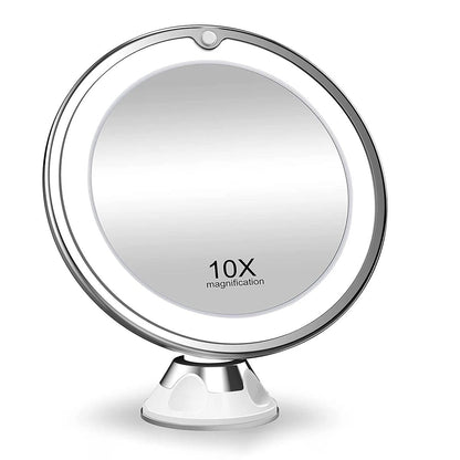10x Magnifying LED Mirror for Makeup & Precision Skincare