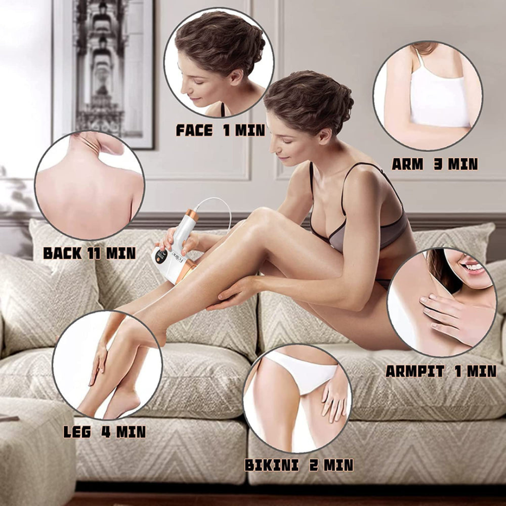 At Home Laser Hair Removal Device for Permanent Hair Reduction