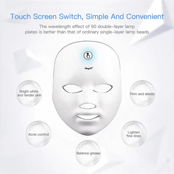 LED Face Mask for Anti Aging, Acne & Skin Rejuvenation