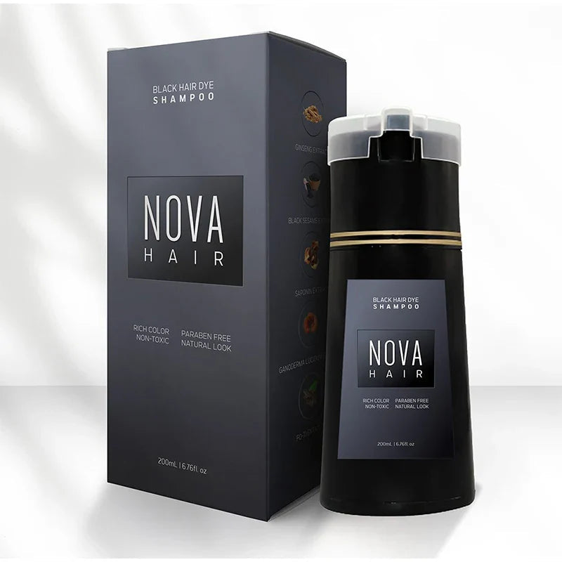 Hair Dye Shampoo for Gray Coverage & No Damage Hair Coloring