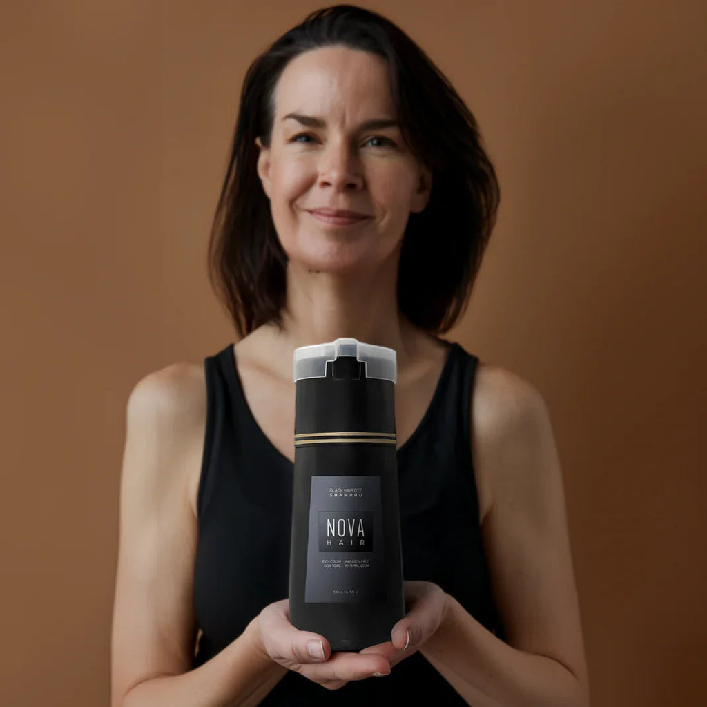 Hair Dye Shampoo for Gray Coverage & No Damage Hair Coloring