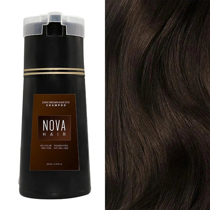 Hair Dye Shampoo for Gray Coverage & No Damage Hair Coloring