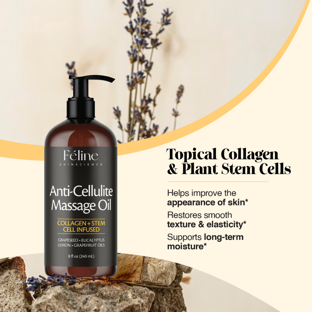 Anti Cellulite Massage Oil for Fat Reduction & Skin Smoothing