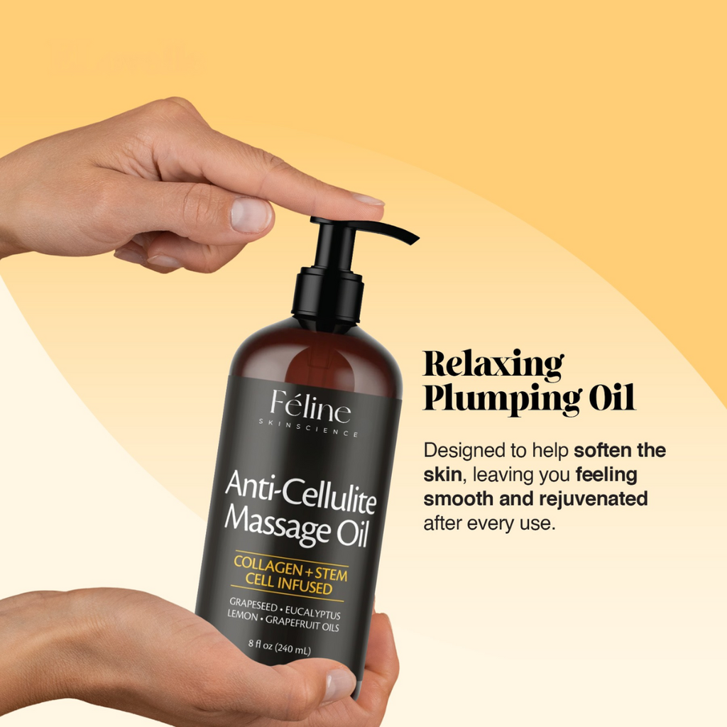 Anti Cellulite Massage Oil for Fat Reduction & Skin Smoothing