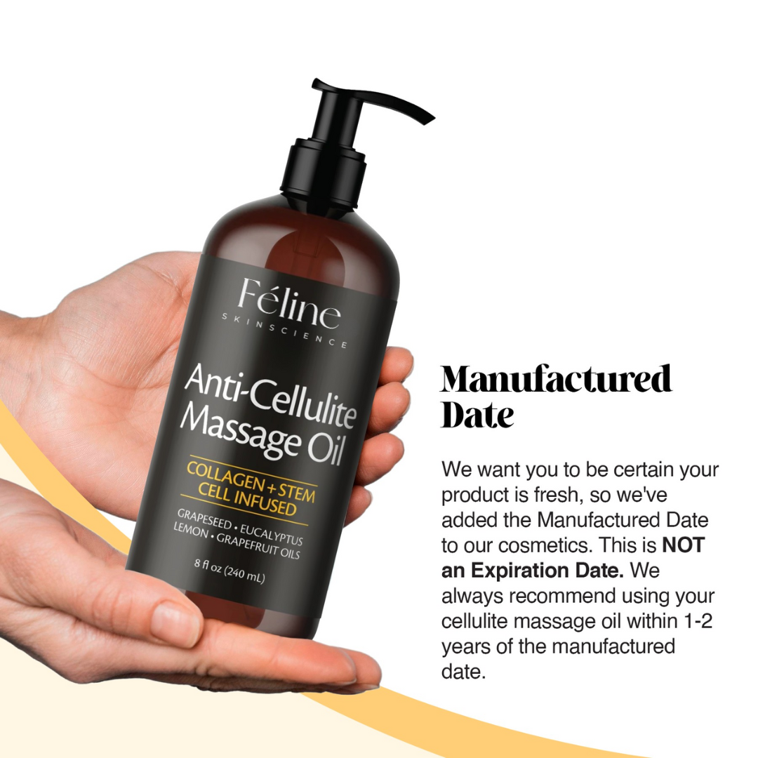 Anti Cellulite Massage Oil for Fat Reduction & Skin Smoothing