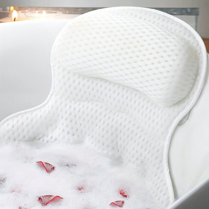Bath Pillow for Neck & Back Support in Bath or Tub