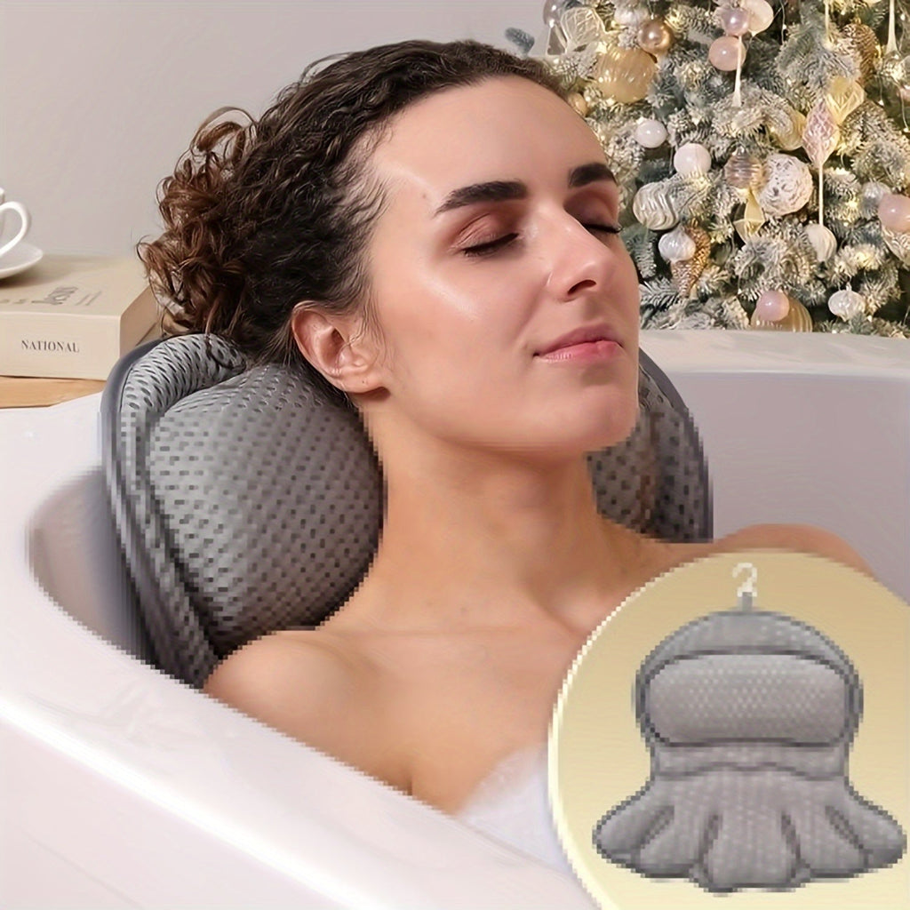 Bath Pillow for Neck & Back Support in Bath or Tub