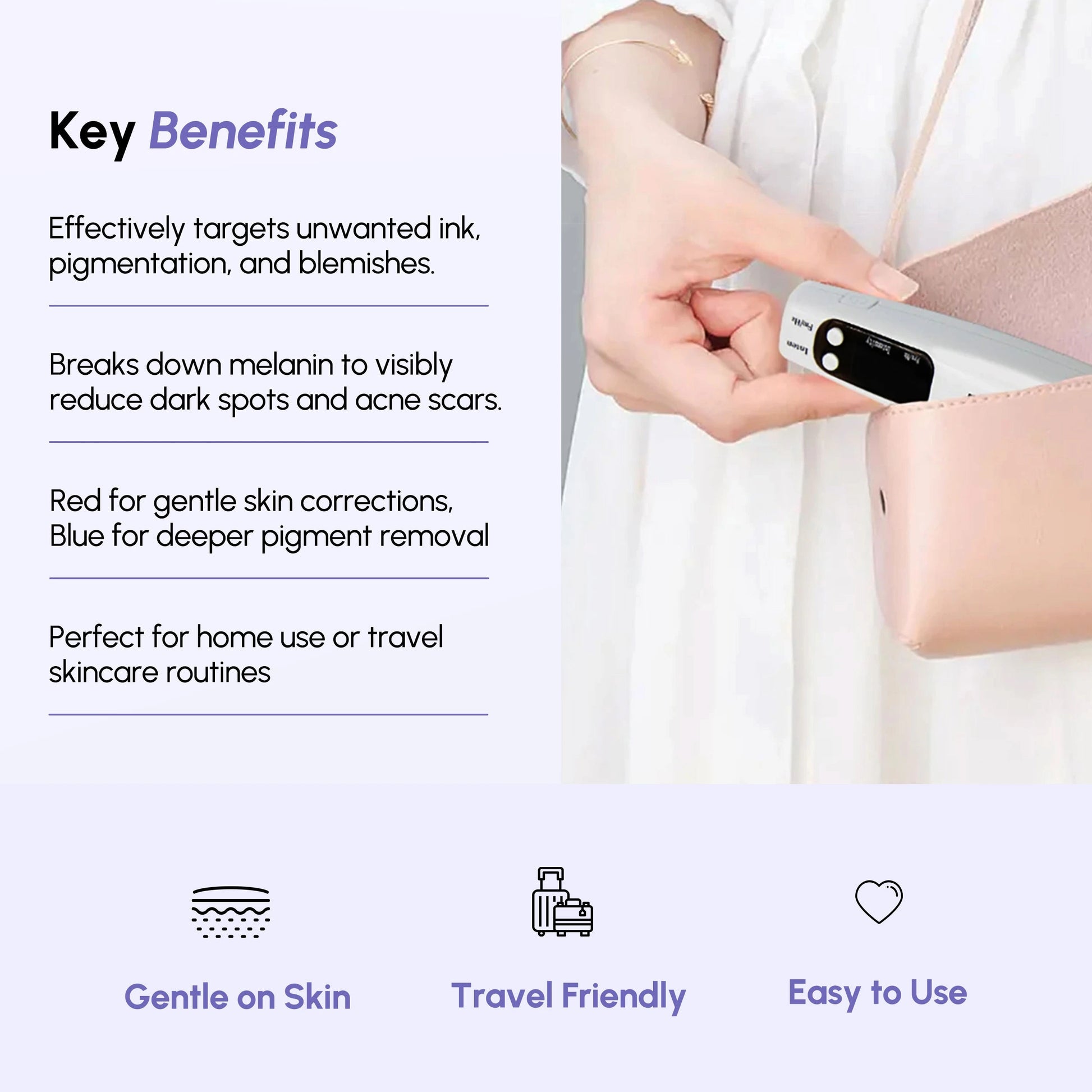 Laser Tattoo Removal Pen for Pigment Removal & Skin Correction