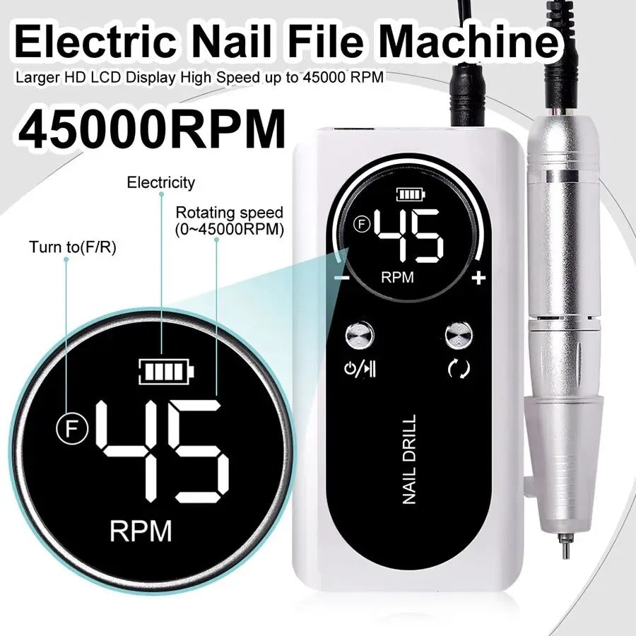 Electric Nail Drill for Gel Nails & Manicure Pedicure