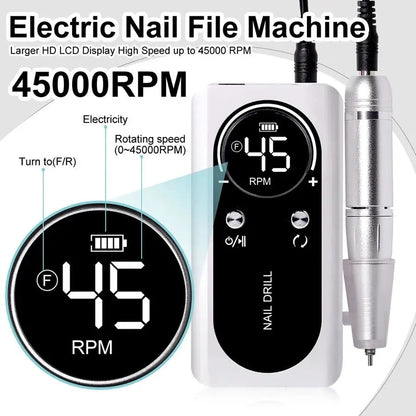 Electric Nail Drill for Gel Nails & Manicure Pedicure