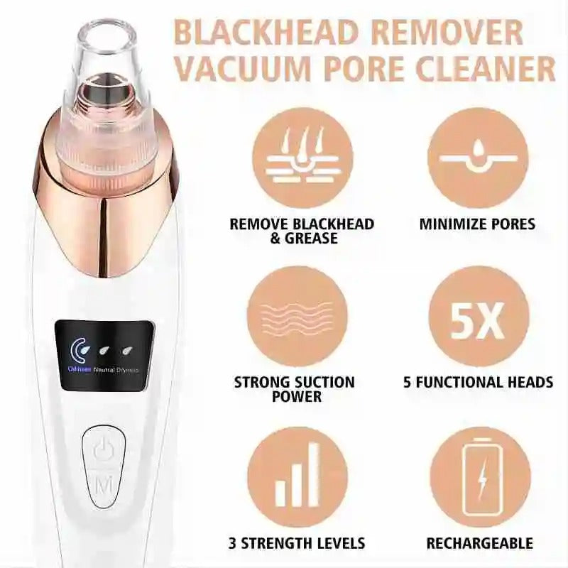 Blackhead Remover Vacuum for Deep Pore Cleaning & Acne Removal