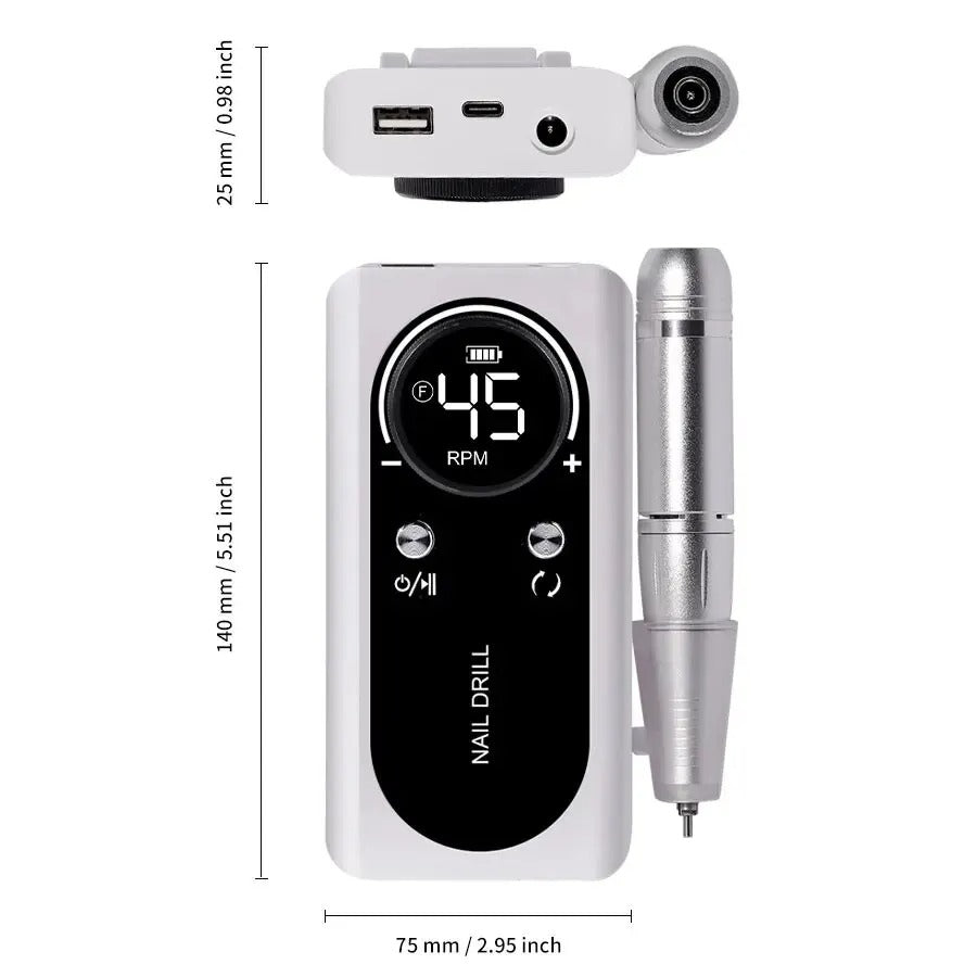 Electric Nail Drill for Gel Nails & Manicure Pedicure